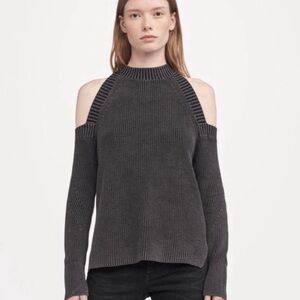 Rag and Bone Cold Shoulder Cotton Sweater
